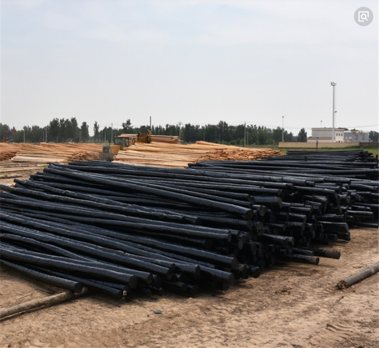 10米油木桿防腐木桿140mm發(fā)黑龍江伊春市